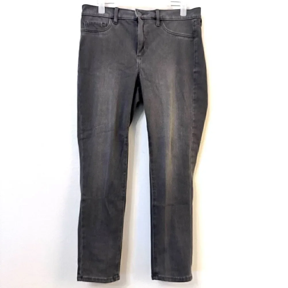Banana Republic Super Stretch Legging-Fit Jeans Gray Medium Wash Petite Sz 30/10